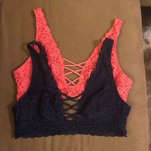 Victoria’s Secret 3 Lace Bralette Bundle Lot